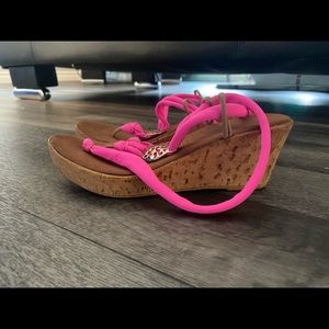 Chula wedge sandals with tie up laces